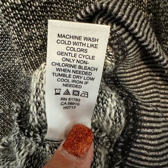 EUC Maurice's Grey Lace Up Tunic Sweater Small - Picture 7 of 9